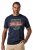 JP1880 850980 T-shirt met print in vintage look Donkerblauw TALL - TALL T-shirts - Extra lange T-shirts voor heren