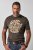 JP1880 851001 Rolling Stones Retro Logo T-shirt Hazelnoot TALL - TALL T-shirts - Extra lange T-shirts voor heren