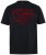 JP1880 851002 T-shirt met borstprint Zwart TALL - TALL T-shirts - Extra lange T-shirts voor heren