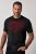 JP1880 851002 T-shirt met borstprint Zwart TALL - TALL T-shirts - Extra lange T-shirts voor heren
