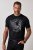 JP1880 851008 T-shirt met borstprint Zwart TALL - TALL T-shirts - Extra lange T-shirts voor heren