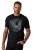 JP1880 851008 T-shirt met borstprint Zwart TALL - TALL T-shirts - Extra lange T-shirts voor heren