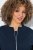 Ulla Popken 851040 Sweatvest met rits Donkerblauw - Sweatshirts - Dames sweatshirts in grote maten