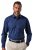 JP1880 851055 Gedessineerd strijkvrij business-overhemd lange mouw Donkerblauw TALL - TALL hemden - Hemden in TALL-lengte