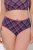 Ulla Popken 851070 Geruite slips van biologisch katoen 5-pack Violet - Slips - 