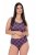 Ulla Popken 851070 Geruite slips van biologisch katoen 5-pack Violet - Slips - 