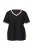 Ulla Popken 851245 Pyjama met strepen Zwart - Pyjama's en Loungewear - 