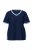 Ulla Popken 851245 Pyjama met strepen Donkerblauw - Pyjama's en Loungewear - 