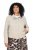 Ulla Popken 851329 Bikerjack met leerlook en rits Taupe - Jassen - Grote maten jassen voor dames