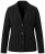 Ulla Popken 851341 Krijtstreep stretch blazer Zwart - Blazers - Damesblazers in grote maten
