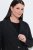 Ulla Popken 851341 Krijtstreep stretch blazer Zwart - Blazers - Damesblazers in grote maten