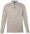 JP1880 851436 Gebreide trui met knoopkraag Notenbruin TALL - TALL sweatshirts - TALL sweatshirts voor lange mannen