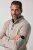 JP1880 851436 Gebreide trui met knoopkraag Notenbruin TALL - TALL sweatshirts - TALL sweatshirts voor lange mannen