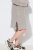 Ulla Popken 851563 Gebreide jurk met lange mouwen Beige - Kleedjes - Jurken in elke maat