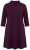 Ulla Popken 851664 Jersey jurk met col Pruim - Kleedjes - Jurken in elke maat