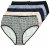 Ulla Popken 851687 Bedrukte slips 5-pack Lichtblauw - Slips - 