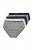 Ulla Popken 851687 Bedrukte slips 5-pack Lichtblauw - Slips - 