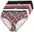 Ulla Popken 851711 Gebloemde slips 5-pack Bruin - Slips - 