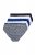 Ulla Popken 851730 Bedrukte slips 5-pack Lichtblauw - Slips - 