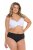 Ulla Popken 851752 Gestreepte slips 5-pack Zwart - Slips - 