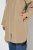 Ulla Popken 851764 Oversized jas met afneembare capuchon Zand - Jassen - Grote maten dames jassen