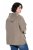 Ulla Popken 851788 Wollen jas Lichtbruin - Jassen - Grote maten dames jassen