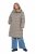 Ulla Popken 851801 Gewatteerde jas Gebroken wit - Jassen - Grote maten dames jassen