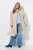 Ulla Popken 851811 Gewatteerde jas Beige - Jassen - Grote maten dames jassen