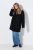 Ulla Popken 851829 Wollen jas Zwart - Jassen - Grote maten dames jassen