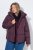Ulla Popken 851832 Gewatteerd jack Bruin - Jassen - Grote maten jassen voor dames