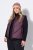 Ulla Popken 851833 Gewatteerd vest met opstaande kraag Bruin - Bodywarmers - 