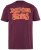 JP1880 851910 Rolling Stones Vintage Logo T-shirt Aubergine - Band T-shirts - Band t-shirts vanaf 2XL