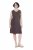Ulla Popken 852190 Jersey jurk Mahoniebruin - Zomerjurken - Grote maten zomerjurken voor dames