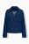 Ulla Popken 852266 Double-breasted spijkerjas in trenchstijl Denimblauw - Jassen - Grote maten jassen voor dames
