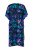 Ulla Popken 852333 Bedrukte jurk met trekkoord Lila - Kaftans - 