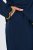 Ulla Popken 852573 Pyjama met overhemdkraag Donkerblauw - Pyjama's en Loungewear - 