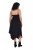 Ulla Popken 852636 Wikkeljurk Zwart - Jersey jurken - 