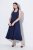 Ulla Popken 852680 Avondjurk Donkerblauw - Avondjurken - Grote maten avondkleding