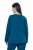 Ulla Popken 852710 Loungetrui met lange mouwen Petrol - Pyjama's en Loungewear - 
