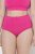 Ulla Popken 852761 Gestreepte slips met hoge taille 5-pack Petrol - Slips - 