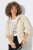 Ulla Popken 852802 Corduroy jack Gebroken wit - Jassen - Grote maten jassen voor dames