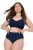 Ulla Popken 852930 Slips met kant Donkerblauw - Slips - 