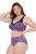 Ulla Popken 852935 Gebloemde slips 5-pack Koningsblauw - Slips - 