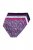 Ulla Popken 852935 Gebloemde slips 5-pack Koningsblauw - Slips - 