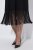 Ulla Popken 852937 Jersey jurk Zwart - Jersey jurken - 