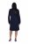 Ulla Popken 853077 Gebreide jurk met lange mouwen Donkerblauw - Gebreide jurken - 