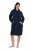 Ulla Popken 853353 Loungejurk met capuchon Donkerblauw - Pyjama's en Loungewear - 