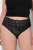 Ulla Popken 853495 Gebloemde slips 3-pack Zwart - Slips - 
