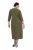 Ulla Popken 853510 Midi-jurk met zakken Kaki - Midi jurken - Midi-jurken in grote maten