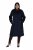 Ulla Popken 853646 Wollen jas met overhemdkraag Donkerblauw - Jassen - Grote maten dames jassen
